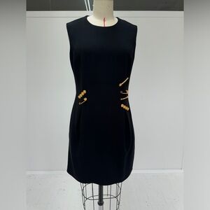 Never worn Versace black pins dress
